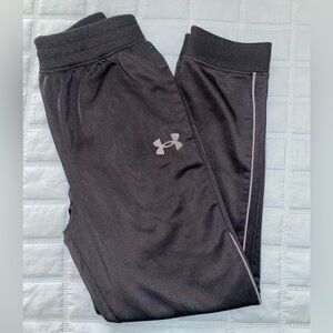 Under Armour Black Sweatpants with Tapered Ankles